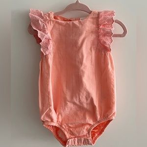 Baby B’Gosh Girls Peach Romper